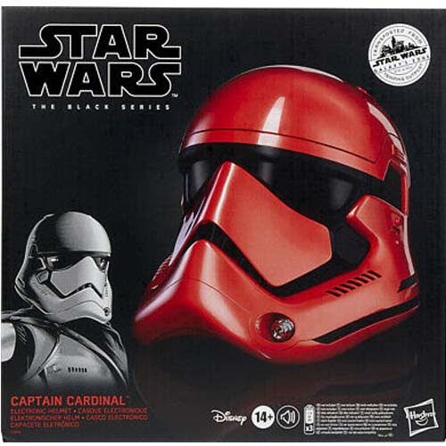 Casco Eléctrónico Capitán Cardinal Black Series Star Wars Galaxy´s Edge