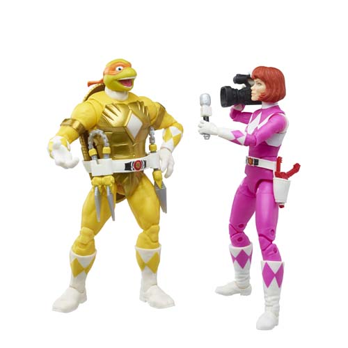 Power Rangers X Teenage Mutant Ninja Turtles Lightning Collection Morphed Michelangelo and Morphed April O’Neil