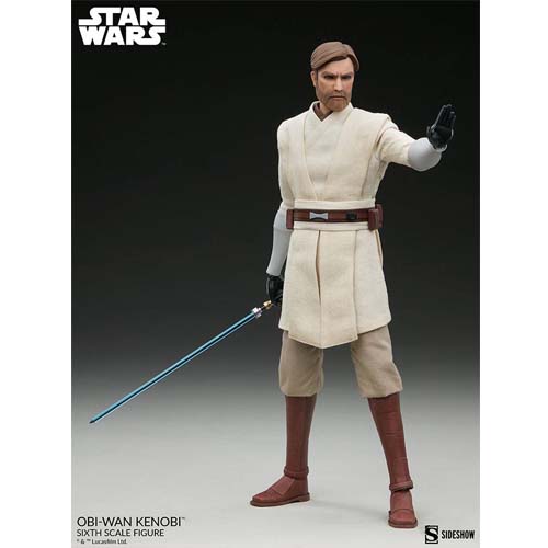 Star Wars The Clone Wars Figura 1/6 Obi-Wan Kenobi 30 cm Sideshow - Imagen 9