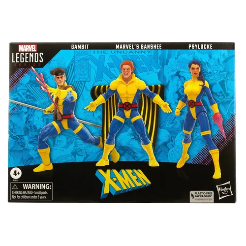 marvel legends series banshee, gambit and psyclocke