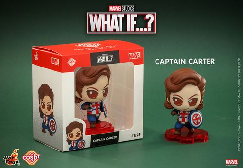 ¿Qué pasaría si...? Minifigura Cosbi Captain Carter 8 cm - Imagen 2