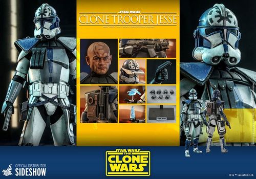 Star Wars The Clone Wars Figura 1/6 Clone Trooper Jesse 30 cm - Imagen 11