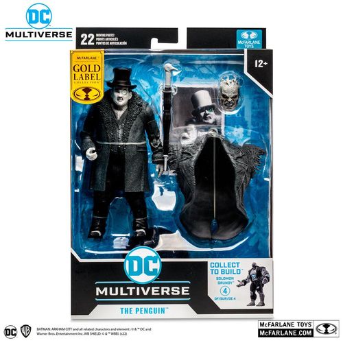 DC Gaming Figura Build A The Penguin Gold Label (Batman: Arkham City) 18 cm