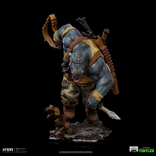 Tortugas Ninja Estatua BDS Art Scale 1/10 Rocksteady 24 cm - Imagen 2