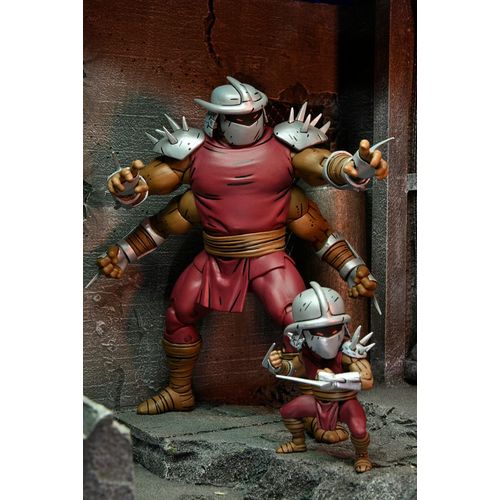 tortugas ninja mirage comics figura shredder clone & mini shredder deluxe 18 cm