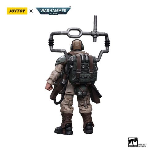 Warhammer 40k Figura 1/18 Astra Militarum Cadian Command Squad Veteran with Master Vox - Imagen 2