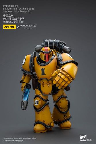 Warhammer The Horus Heresy Figura 1/18 Imperial Fists Legion MkIII Tactical Squad Sergeant with Power Fist - Imagen 3