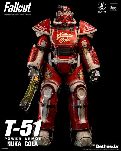 Fallout Figura 1/6 T-51 Nuka Cola Power Armor 37 cm