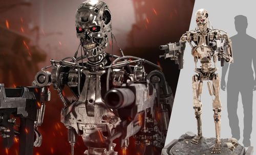 Terminator 2 Estatua tamaño real T-800 Endoskeleton Versión 2 190 cm