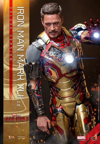 Iron Man 3 Figura Movie Masterpiece 1/6 Iron Man Mark XLII (2.0) Deluxe Version