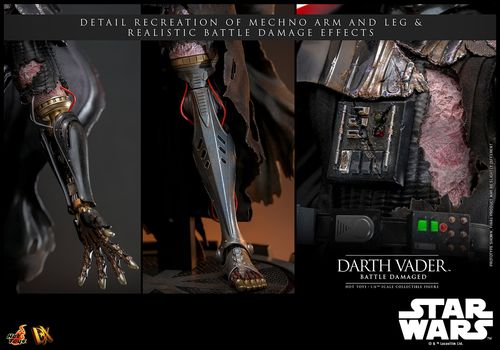 Star Wars Darth Vader™ (Battle Damaged) Figura Masterpiece Hot Toys - Imagen 8