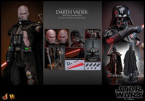 Star Wars Darth Vader™ (Battle Damaged) Figura Masterpiece Hot Toys - Imagen 2
