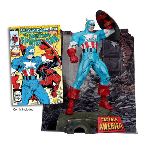 Marvel PVC Estatua PVC 1/6 Captain America (The Amazing Spider-Man #323) 28 cm - Imagen 11