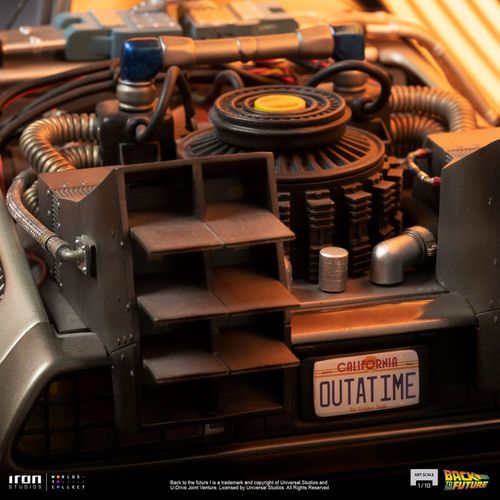 Regreso al Futuro Estatua 1/10 Art Scale DeLorean Full Set 23 cm - Imagen 6