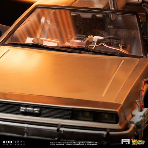 Regreso al Futuro Estatua 1/10 Art Scale DeLorean Full Set 23 cm - Imagen 5