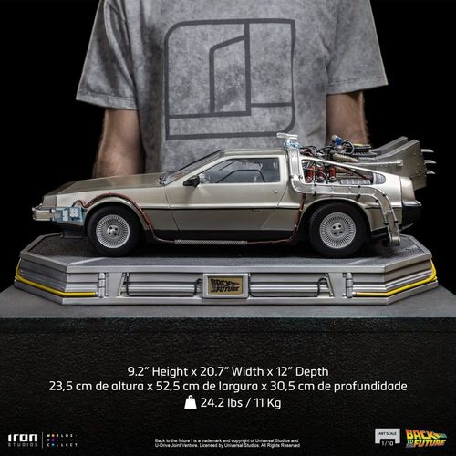 Regreso al Futuro Estatua 1/10 Art Scale DeLorean 23 cm