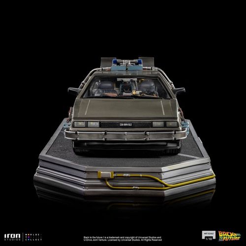 Regreso al Futuro Estatua 1/10 Art Scale DeLorean Full Set 23 cm - Imagen 7