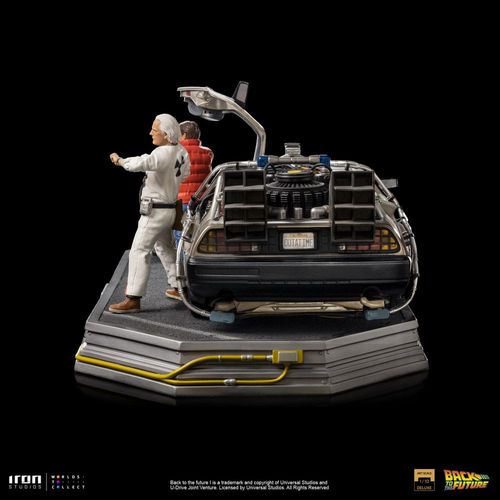 Regreso al Futuro Estatua 1/10 Art Scale DeLorean Full Set 23 cm - Imagen 11