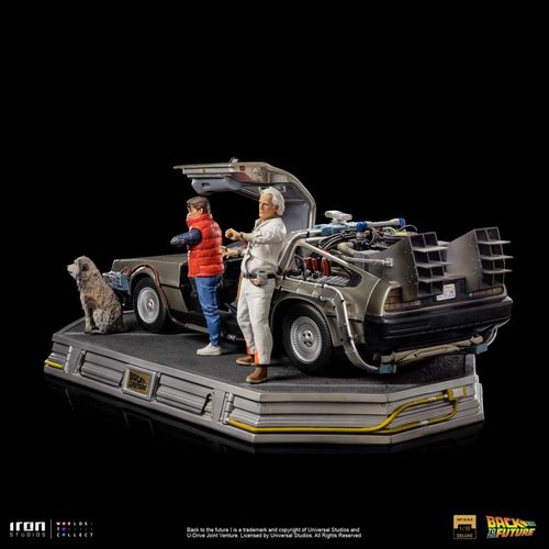 Regreso al Futuro Estatua 1/10 Art Scale DeLorean Full Set 23 cm - Imagen 10
