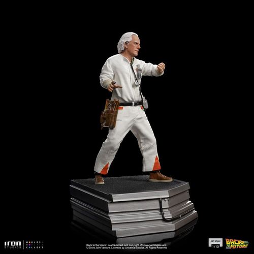 Regreso al Futuro Estatua 1/10 Art Scale Doc Brown 22 cm - Imagen 14
