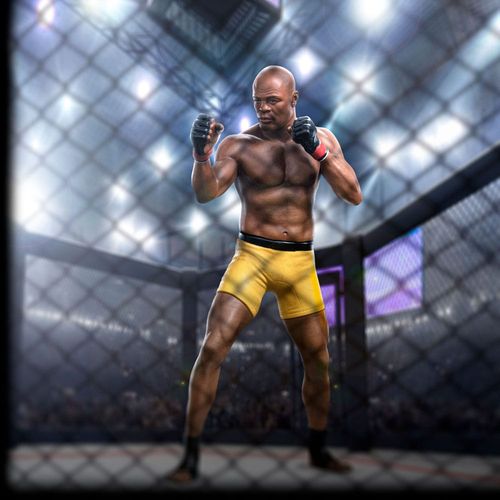 UFC Estatua 1/10 Deluxe Art Scale Anderson "Spider" Silva - Signed Version 22 cm - Imagen 5