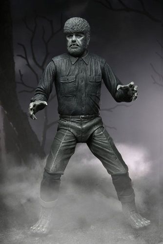 Universal Monsters Figura Ultimate The Wolf Man (Black & White) 18 cm - Imagen 3