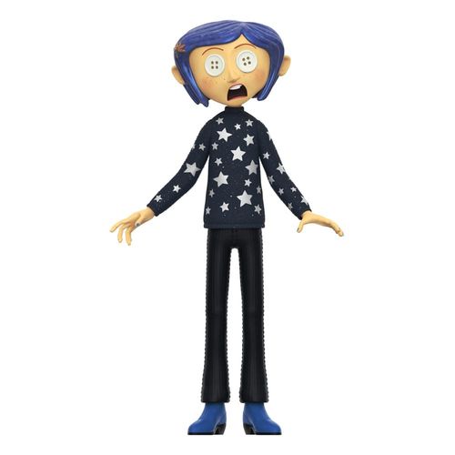 Figurine D'Action Coraline Supersize Vinyl Coraline Yeux Bouton 40 Cm Super7 2A