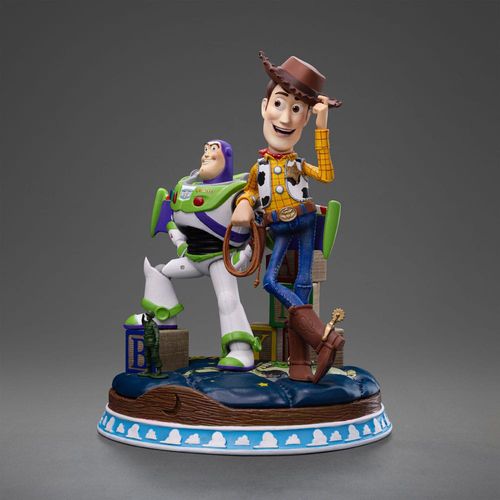 Toy Story Estatua 1/10 Deluxe Art Scale Buzz Woody 38 cm