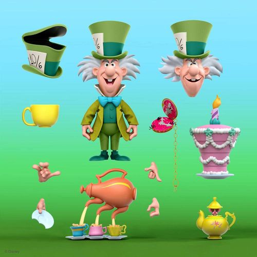 Alicia en el país de las maravillas Figura Disney Ultimates The Tea Time Mad Hatter 18 cm - Imagen 4
