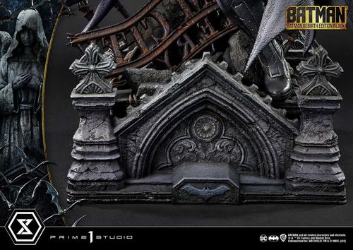 Batman Estatua Ultimate Premium Masterline Series 1/4 Batman Rebirth Edition Black Deluxe Bonus Version 71 cm - Imagen 15