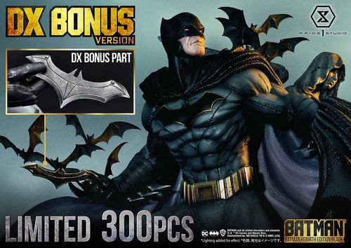 Batman Estatua Ultimate Premium Masterline Series 1/4 Batman Rebirth Edition Black Deluxe Bonus Version 71 cm - Imagen 11