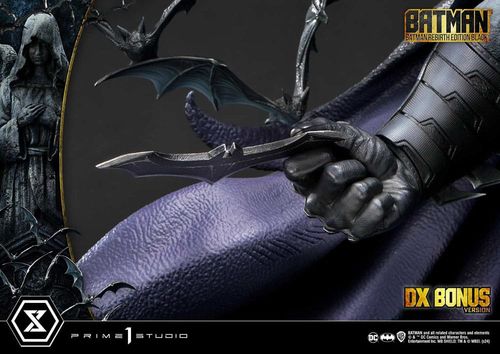Batman Estatua Ultimate Premium Masterline Series 1/4 Batman Rebirth Edition Black Deluxe Bonus Version 71 cm - Imagen 13