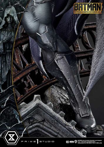 Batman Estatua Ultimate Premium Masterline Series 1/4 Batman Rebirth Edition Black Deluxe Bonus Version 71 cm - Imagen 9
