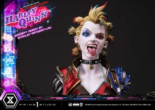 Batman Estatua Ultimate Premium Masterline Series Cyberpunk Harley Quinn 60 cm - Imagen 7