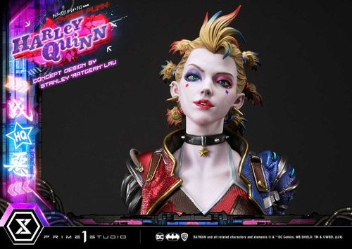 Batman Estatua Ultimate Premium Masterline Series Cyberpunk Harley Quinn 60 cm - Imagen 8