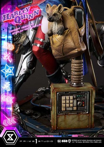 Batman Estatua Ultimate Premium Masterline Series Cyberpunk Harley Quinn 60 cm - Imagen 9