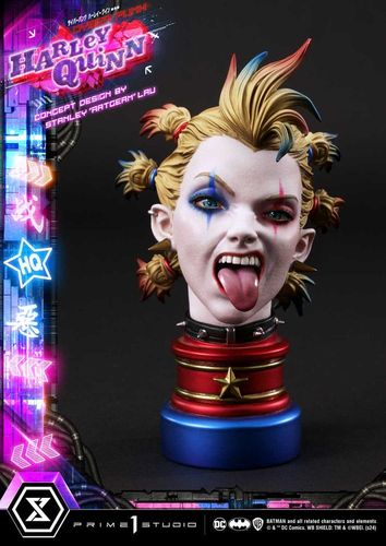 Batman Estatua Ultimate Premium Masterline Series Cyberpunk Harley Quinn Deluxe Bonus Version 60 cm - Imagen 12