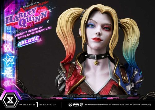 Batman Estatua Ultimate Premium Masterline Series Cyberpunk Harley Quinn Deluxe Bonus Version 60 cm - Imagen 16