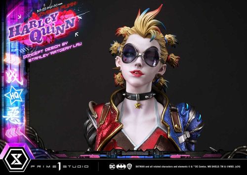 Batman Estatua Ultimate Premium Masterline Series Cyberpunk Harley Quinn Deluxe Bonus Version 60 cm - Imagen 19