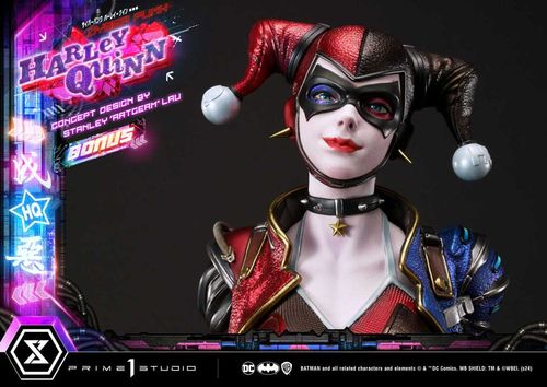Batman Estatua Ultimate Premium Masterline Series Cyberpunk Harley Quinn Deluxe Bonus Version 60 cm - Imagen 2