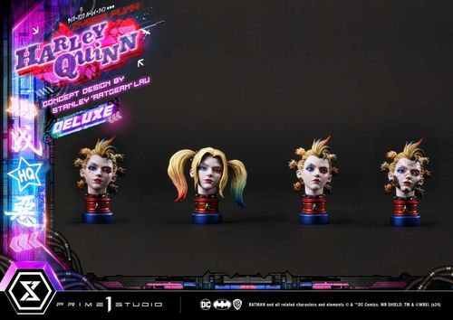 Batman Estatua Ultimate Premium Masterline Series Cyberpunk Harley Quinn Deluxe Bonus Version 60 cm - Imagen 20