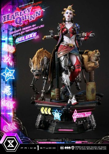 Batman Estatua Ultimate Premium Masterline Series Cyberpunk Harley Quinn Deluxe Bonus Version 60 cm - Imagen 7