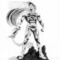 Batman PX Estatua PVC 1/8 SDCC 2024 Superman Black & White Version 30 cm