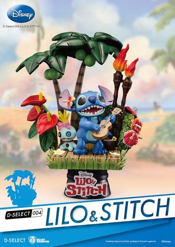 Disney Diorama PVC D-Stage Stitch 14 cm