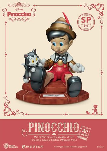 Disney Estatua Master Craft Pinocchio Wooden Ver. Special Edition 27 cm