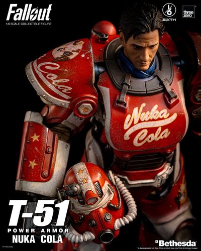 Fallout Figura 1/6 T-51 Nuka Cola Power Armor 37 cm - Imagen 4