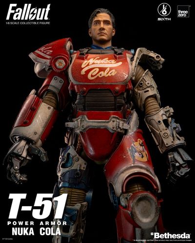 Fallout Figura 1/6 T-51 Nuka Cola Power Armor 37 cm - Imagen 5