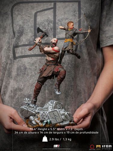 God of War Estatua 1/10 BDS Art Scale Kratos & Atreus 34 cm
