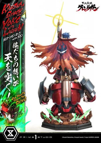 Gurren Lagann Estatua Ultimate Premium Masterline Series 1/4 Kamina, Simon & Yoko with Lagann 97 cm - Imagen 5