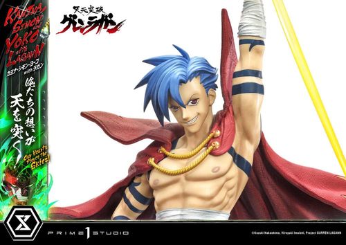 Gurren Lagann Estatua Ultimate Premium Masterline Series 1/4 Kamina, Simon & Yoko with Lagann 97 cm - Imagen 6